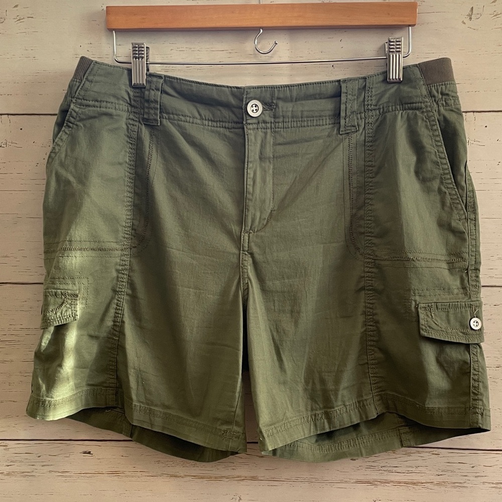 Style & Co. Mid-Rise Green Shorts, Size 12